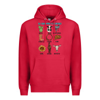 Cardinal so god made a cowboy Premium Hoodie - MaliasSmallBusiness