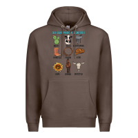 Coffee so god made a cowboy Premium Hoodie - MaliasSmallBusiness