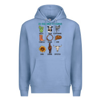 Colony Blue so god made a cowboy Premium Hoodie - MaliasSmallBusiness