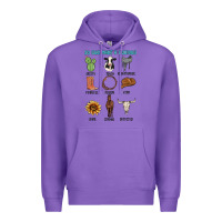 Purple so god made a cowboy Premium Hoodie - MaliasSmallBusiness