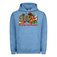 Pigment Pebble Blue jesus the reason for the season Urban Hoodie - MaliasSmallBusiness