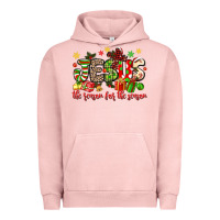 Pigment Salmon jesus the reason for the season Urban Hoodie - MaliasSmallBusiness
