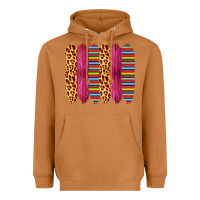 Meerkat Pink Leopard Serape Brush Strokes Heavyweight Hoodie - Bettercallsaul