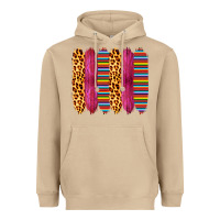 Mushroom Pink Leopard Serape Brush Strokes Heavyweight Hoodie - Bettercallsaul
