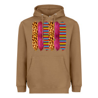 Toasted Coconut Pink Leopard Serape Brush Strokes Heavyweight Hoodie - Bettercallsaul