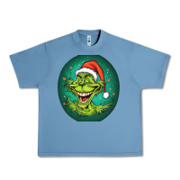 Pebble Blue Grinch Urban Heavy Tee - Unal Design