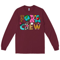 Burgundy para crew Long Sleeve Tee - texasbilliewilder