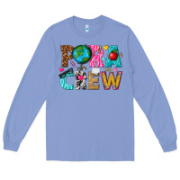 Colony Blue para crew Long Sleeve Tee - texasbilliewilder