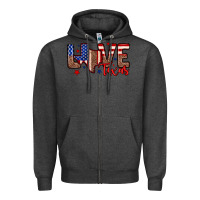 Charcoal Heather Love Texas Zipper Hoodie - Neo Western