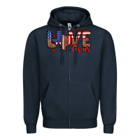 Navy Love Texas Zipper Hoodie - Neo Western