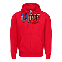 Red Love Texas Zipper Hoodie - Neo Western