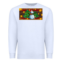 White christmas tree with snowman Premium Sweatshirt - AdoDesignShop