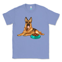 Colony Blue german shepherd with food bowl Classic Tee - texasbilliewilder