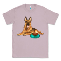 Lilac german shepherd with food bowl Classic Tee - texasbilliewilder
