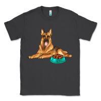 Smoke german shepherd with food bowl Classic Tee - texasbilliewilder