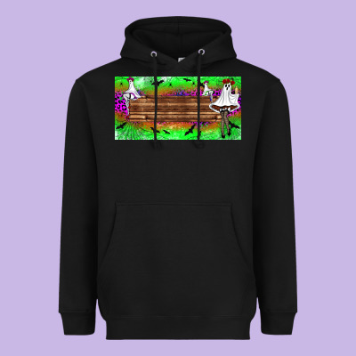 Custom Name Freak Ghosts License Plate Heavyweight Hoodie Designed By Bundleandbundleshop