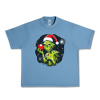 Pebble Blue Grinch Urban Heavy Tee - Unal Design