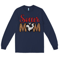 Navy soccer mom Long Sleeve Tee - Zillion Design Studio