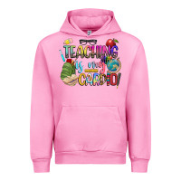Fuchsia Pink teaching is my cardio Urban Hoodie - NancyCooperArtShop
