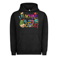 Pigment Black teaching is my cardio Urban Hoodie - NancyCooperArtShop
