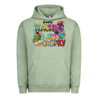 Pigment Oil Green teaching is my cardio Urban Hoodie - NancyCooperArtShop