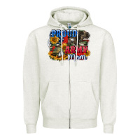 Oatmeal Heather Proud army mom 4th of july Zipper Hoodie - CowGirlArtShop