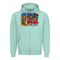 Seafoam Proud army mom 4th of july Zipper Hoodie - CowGirlArtShop