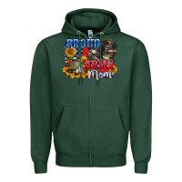 Sports Green Proud army mom 4th of july Zipper Hoodie - CowGirlArtShop