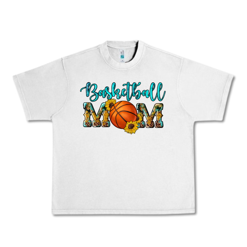 Western Leopard Camouflage Sunflowers Glitter Mom Basketball Urban Heavy Tee by Artiststas | Teevron