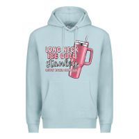 Blue Mist long neck ice cold stanley never broke my heart Premium Hoodie - MaliasSmallBusiness