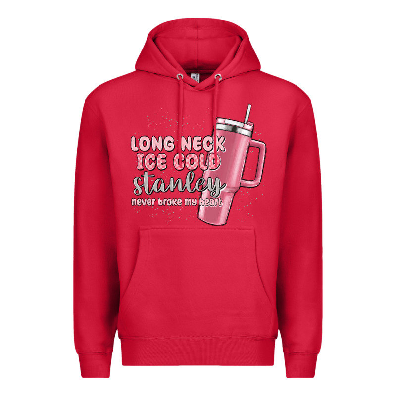 Long Neck Ice Cold Stanley Never Broke My Heart Premium Hoodie by MaliasSmallBusiness | Teevron