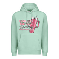 Seafoam long neck ice cold stanley never broke my heart Premium Hoodie - MaliasSmallBusiness