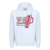White long neck ice cold stanley never broke my heart Premium Hoodie - MaliasSmallBusiness