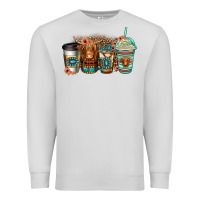 Dove Grey serape floral longhaired cow coffee cups Premium Sweatshirt - Jasminsmagicworld