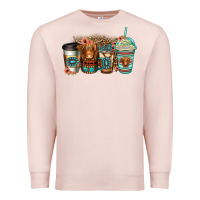 Pale Pink serape floral longhaired cow coffee cups Premium Sweatshirt - Jasminsmagicworld