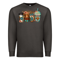 Smoke serape floral longhaired cow coffee cups Premium Sweatshirt - Jasminsmagicworld