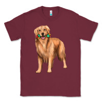 Burgundy golden retriever with toys Classic Tee - texasbilliewilder