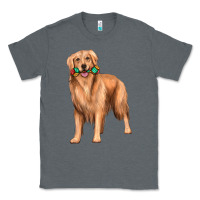 Charcoal Heather golden retriever with toys Classic Tee - texasbilliewilder