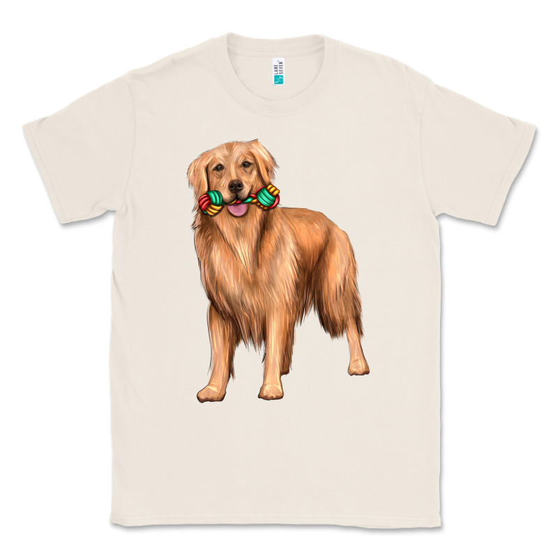 Golden Retriever With Toys Classic Tee by texasbilliewilder | Teevron