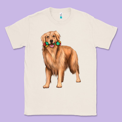 Golden Retriever With Toys Classic Tee Designed By Texasbilliewilder