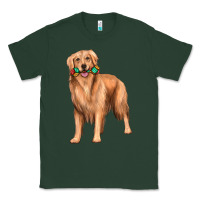 Sports Green golden retriever with toys Classic Tee - texasbilliewilder