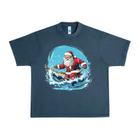 Midnight Navy happy santa Urban Heavy Tee - Unal Design