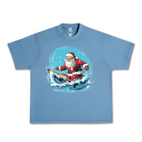 Pebble Blue happy santa Urban Heavy Tee - Unal Design