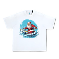 White happy santa Urban Heavy Tee - Unal Design