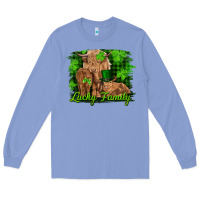 Colony Blue st patrick's day lucky cow family Long Sleeve Tee - RanaPortraitStore