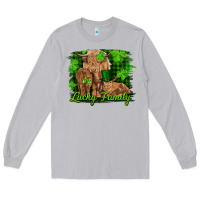Moon Dust st patrick's day lucky cow family Long Sleeve Tee - RanaPortraitStore
