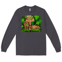 Smoke st patrick's day lucky cow family Long Sleeve Tee - RanaPortraitStore
