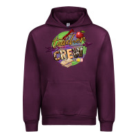 Mauve Wine teacher crew Urban Hoodie - NancyCooperArtShop