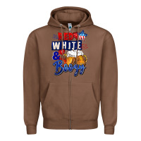 Red White And Boozy 4th Of July Zipper Hoodie | Teevron