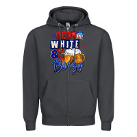 Smoke Red white and boozy 4th of july Zipper Hoodie - CowGirlArtShop